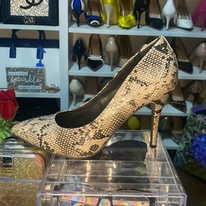 Candie’s Snakeskin Print Heels